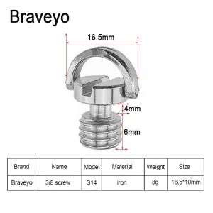 1/4 3/8 Camera Screw for Quick Release Plate 1/4 3/8 Inch D-ring Screw Tripod Ballhead Mount Adapter photography accessories - Image 5