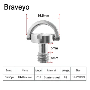 1/4 3/8 Camera Screw for Quick Release Plate 1/4 3/8 Inch D-ring Screw Tripod Ballhead Mount Adapter photography accessories - Image 3