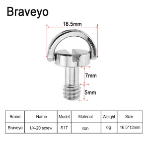 1/4 3/8 Camera Screw for Quick Release Plate 1/4 3/8 Inch D-ring Screw Tripod Ballhead Mount Adapter photography accessories - Image 2