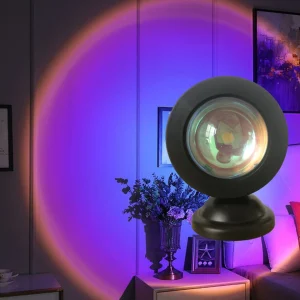 Mini USB Sunset Lamp Led Projector Night Light 16 Colors Switch Rainbow Atmosphere Home Bedroom Background Wall Decoration Gift - Image 3